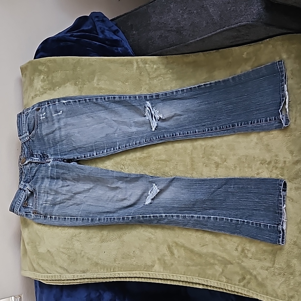 Candie's Jeans, size 7, straight, distressed
